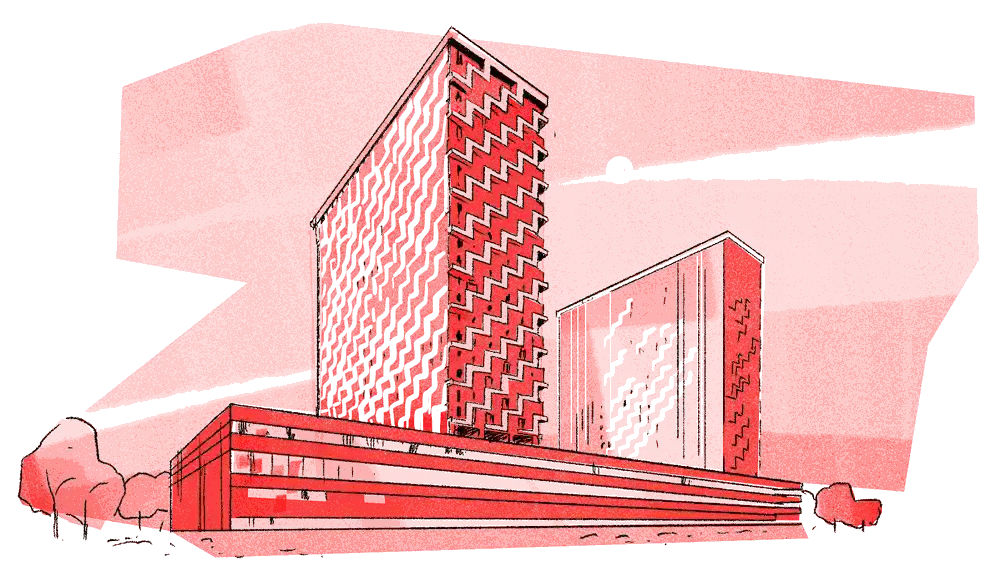 червоне фото будинків