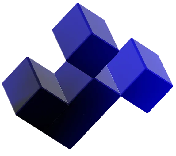 синій куб