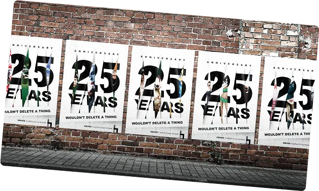 25 років постери Havas Creative Group Ukraine на стіні.