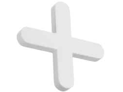 білий 3д хрест
