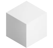 Білий 3д куб