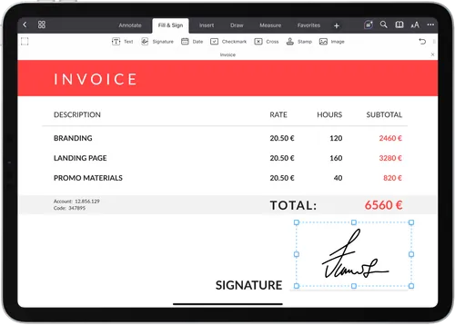 Sign documents