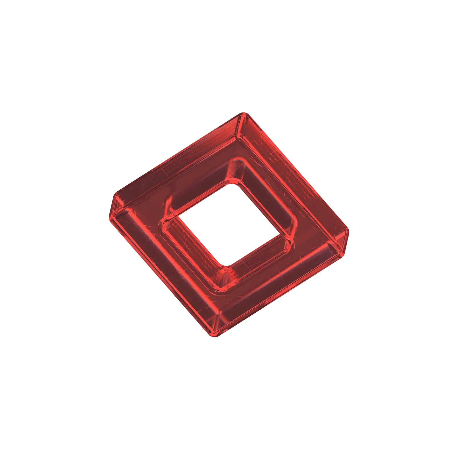 red cube without a center